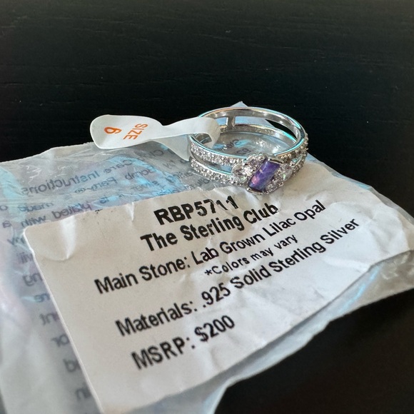 BP Sterling Ring with Lilac Opal (RBP 5711) - Picture 5 of 11